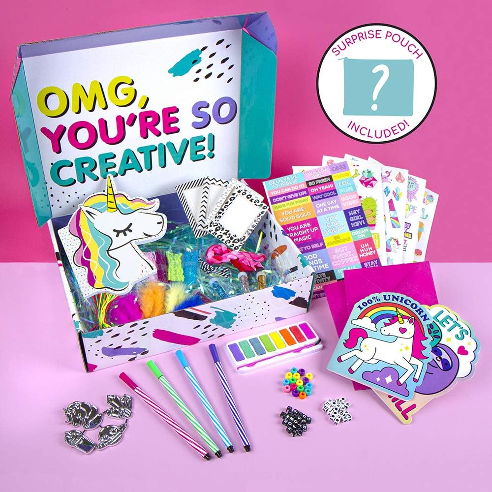 PecoToys Ultimate DIY Craft Box | 10 Unique Projects | No Mess Art & Craft Kit for Kids Age 3+