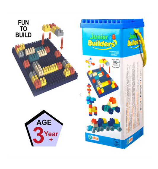 Junior Builders Block Set – 100+ Pieces