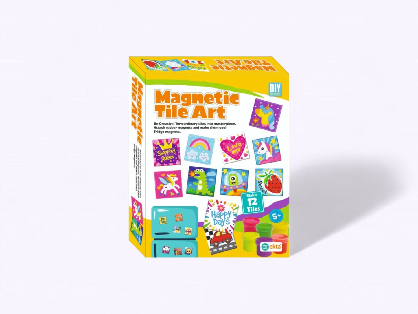 🎨 DIY Magnetic Tile Art Kit