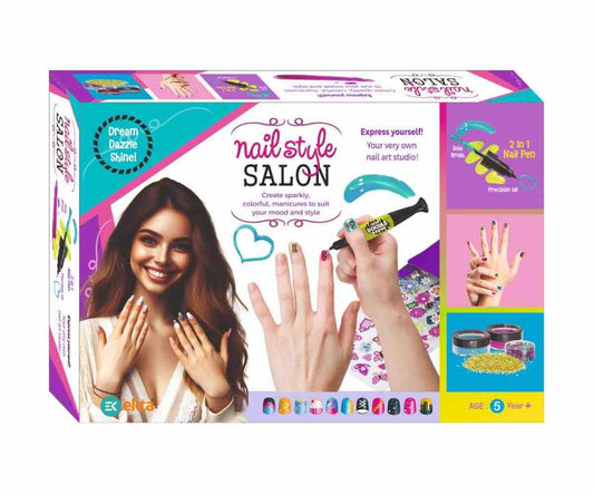 Nail Style Salon Kit – DIY Nail Art Set for Girls