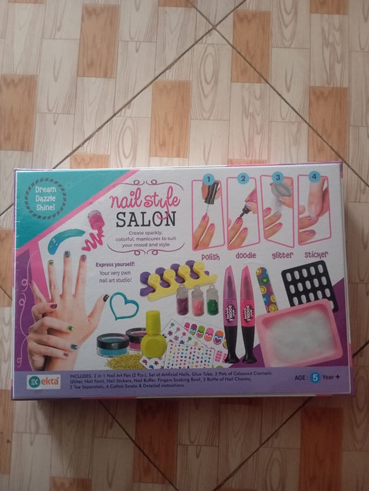 Nail Style Salon Kit – DIY Nail Art Set for Girls