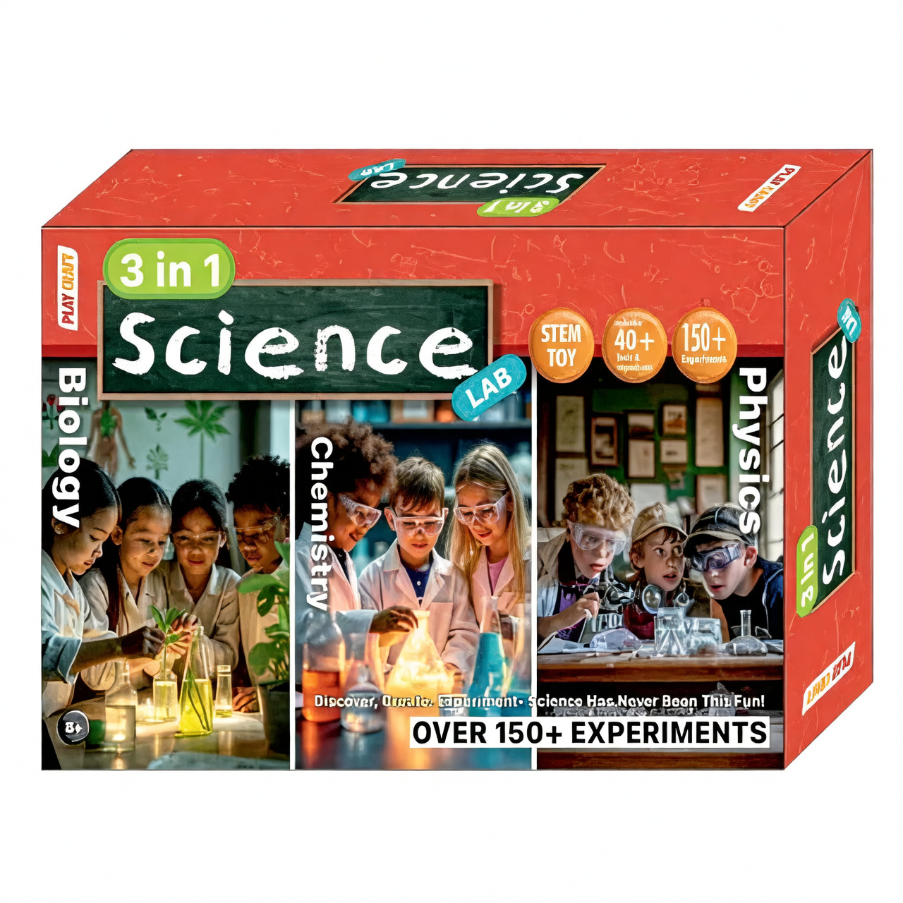 PecoToys 3-in-1 Science Lab Kit | Biology Chemistry Physics | 150+ STEM ...