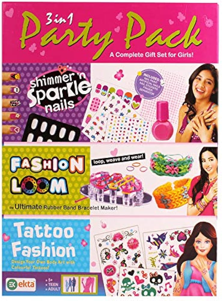 PecoToys 3-in-1 Party Pack for Girls