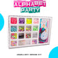 PecoToys Alphabet Party Jewellery Kit | DIY ABC Bead Bracelets for Girls | Creative Gift Ages 5+