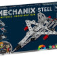 PecoToys Mechanix Steel Mega | 202 Pieces | Build 21 Models | Real Metal STEAM Engineering Toy Age 7+