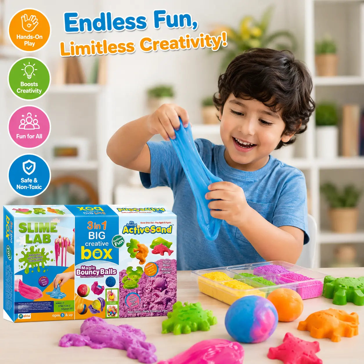 PecoToys 3-in-1 Creative Box
