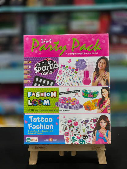 PecoToys 3-in-1 Party Pack for Girls