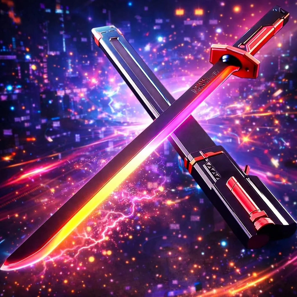 Rechargeable LED Sword with Smoke & Spark Effects