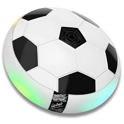 Gooyo GY-3231 Floating Hover Football with Colorful Flash Light Effect | Indoor Pro Air Football for Kids | Hover Soccer Ball | Engaging Indoor Game | White | 4xAA Battery (Not Included)