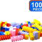 PecoToys Junior Builders Boxy Pack | 100+ Building Blocks | Construction Toy for Toddlers Age 3+