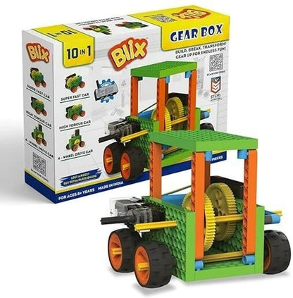 PecoToys Blix Gear Box 10-in-1 STEM Building Kit